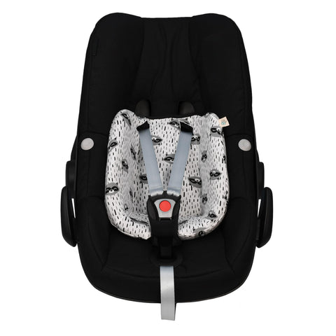 JYOKO Kids Cover for Seat Reducer Compatible with Maxi Cosi Pebble (Raccoon, Maxi Cosi Pebble Pro I-Size)