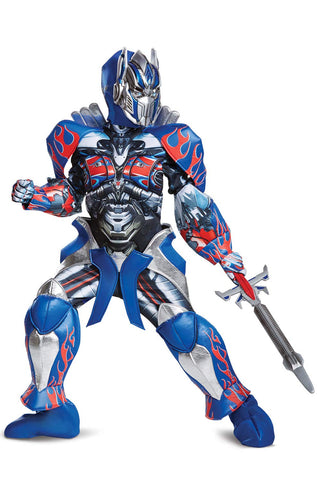 Disguise Child Optimus Prime Prestige Costume - M, Blue