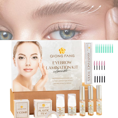 Brow Lamination Kit for Fuller, Thicker Brows Professional Eyebrow Lamination Kit with Keratin Conditioning Instant DIY Eye Brow Lift Kit DIY At Home For 6-8 Weeks