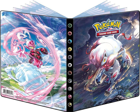 Ultra PRO - Pokemon Sword and Shield 4 Pocket Portfolio for Collectible Trading Cards, Gaming Cards and Any Standard Size card, Holds 40 Single Loaded Cards
