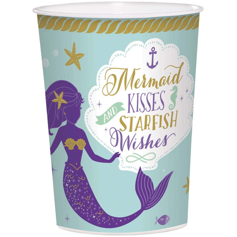 Mermaid Wishes Keepsake Cup - 16oz | Plastic | 1 Pc