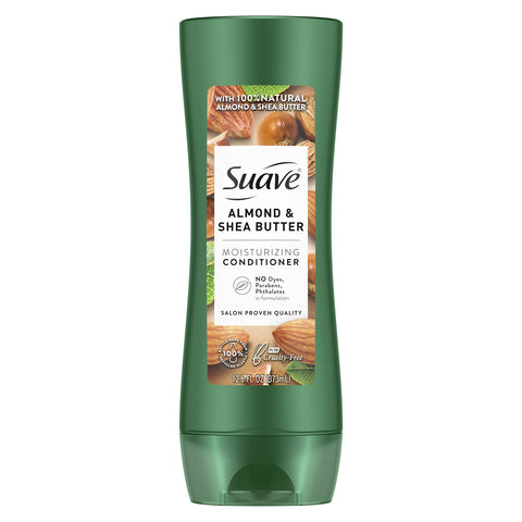 Suave Conditioner Moisturizing Almond + Shea Butter Paraben Free 12.6 oz