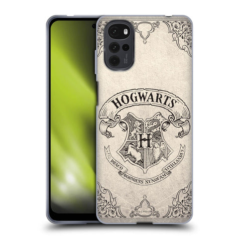 Head Case Designs Officially Licensed Harry Potter Hogwarts Parchment Sorcerers Stone I Soft Gel Case Compatible With Motorola Moto G22