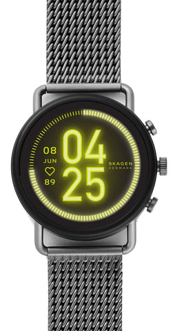 Skagen Watch for Men Smartwatch, Falster 3 Stainless Steel Touchscreen Smartwatch with Speaker, Heart Rate, NFC, and Smartphone Notifications SKT5200