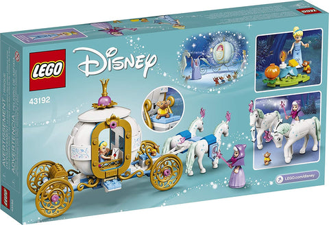 LEGO Disney CinderellaÃƒÂ¢Ã¢â€šÂ¬Ã¢â€žÂ¢s Royal Carriage 43192; Creative Building Kit That Makes a Great Gift, New 2021 (237 Pieces)