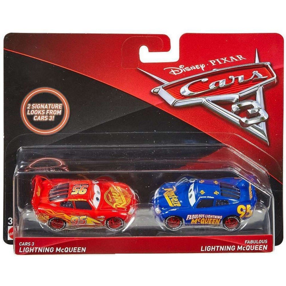 Disney/Pixar Cars 3 Lightning McQueen and Fabulous Lightning McQueen Die-Cast Vehicles
