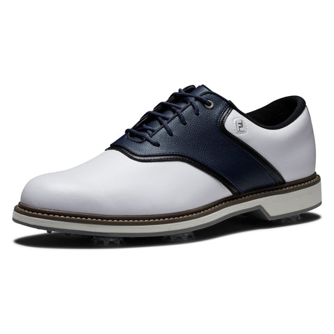 FootJoy Men's Fj Originals Golf Shoe, White/Navy, 9