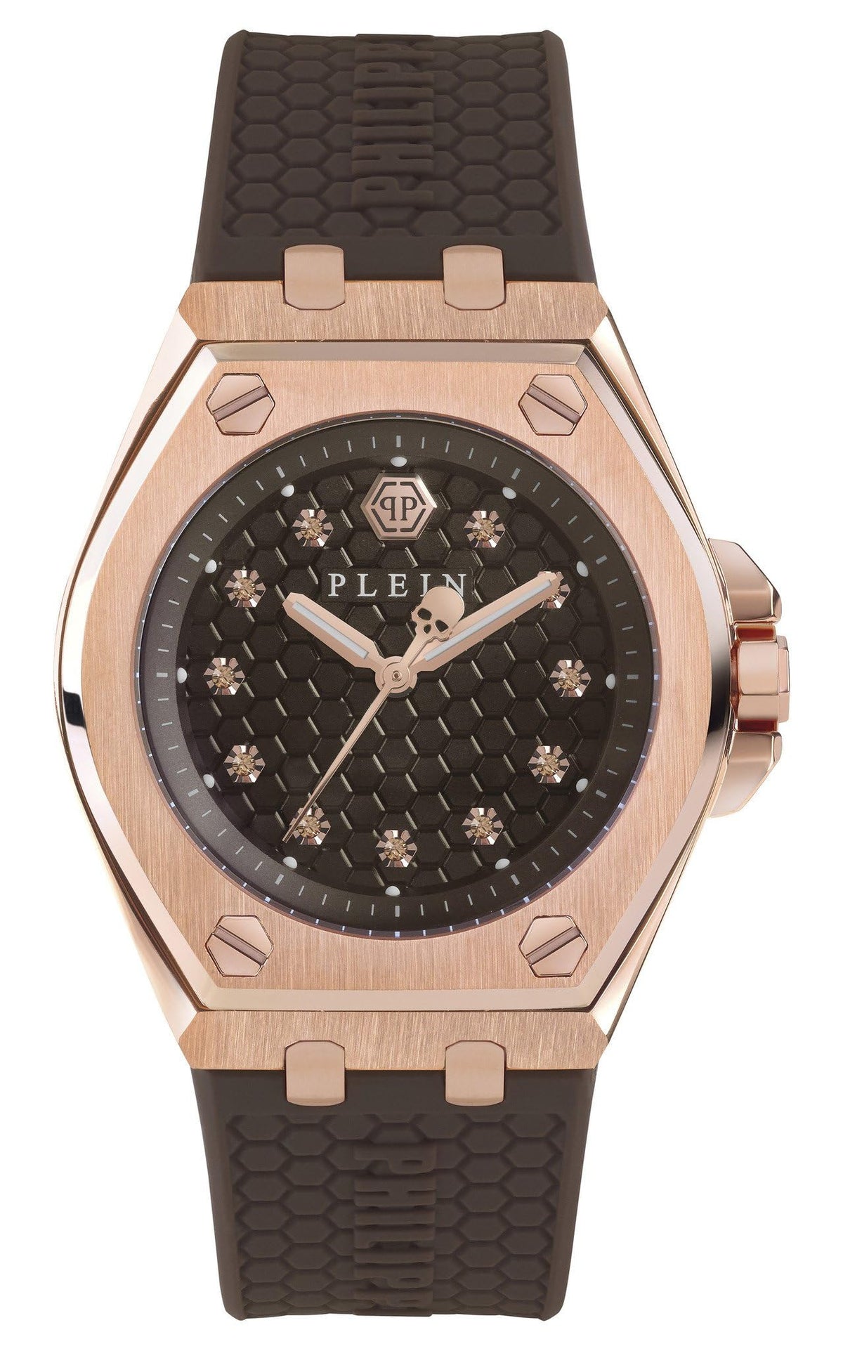Philipp Plein Women's Analogue Quarz Watch with Silicone Strap PWJAA0422
