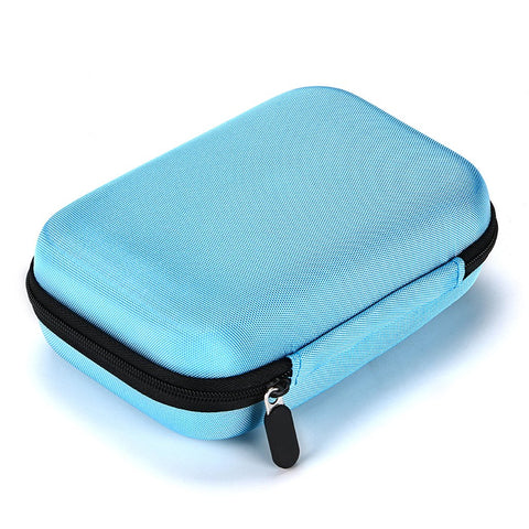 Hipiwe Hard Shell Essential Oil Carrying Case Holds 12 Bottles (Can hold 5ml, 10ml, &10ml Rollers) Travel Size Essential Oils Bag Organizer (Blue), Blue
