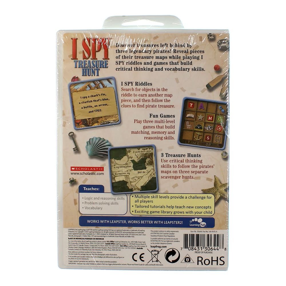 LeapFrog Leapster Learning Game Scholastic ISPY Treasure Hunt