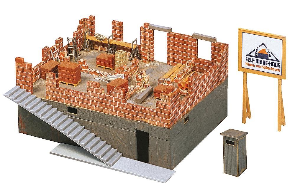 Faller 130307 House Under Construct P/W HO Scale Building Kit