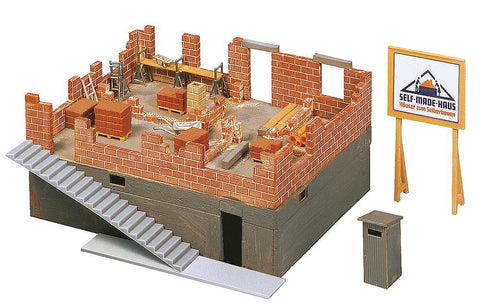 Faller 130307 House Under Construct P/W HO Scale Building Kit