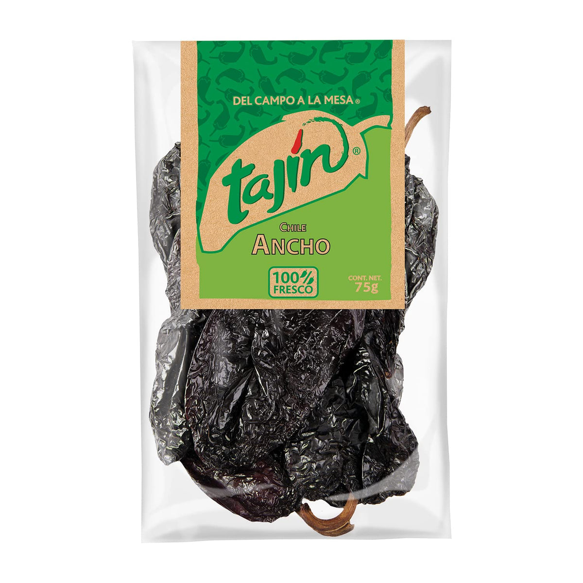 Dried Ancho Chillies, Pack 75g - Chili Ancho Seco TAJÃƒÆ’Ã†â€™Ãƒâ€ Ã¢â‚¬â„¢ÃƒÆ’Ã¢â‚¬Â ÃƒÂ¢Ã¢â€šÂ¬Ã¢â€žÂ¢ÃƒÆ’Ã†â€™ÃƒÂ¢Ã¢â€šÂ¬Ã…Â¡ÃƒÆ’Ã¢â‚¬Å¡Ãƒâ€šÃ‚ÂN 75g