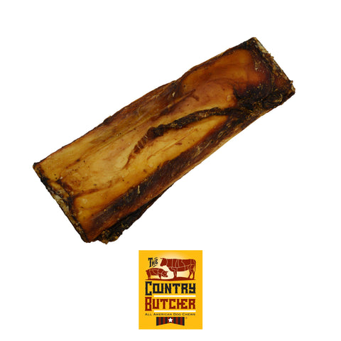 The Country Butcher 7" Rib Dog Bones for Small and Medium Breed Dogs, Natural, Tough, Dental Treat, Chew Toy, Made in The USA, 12 Count