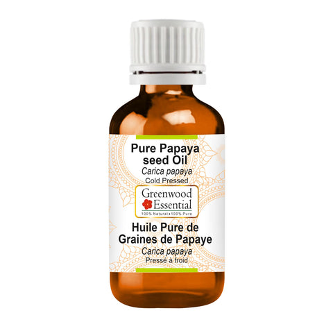 Greenwood Essential Pure Papaya Seed Oil (Carica papaya) Cold Pressed 15ml (0.5 oz)
