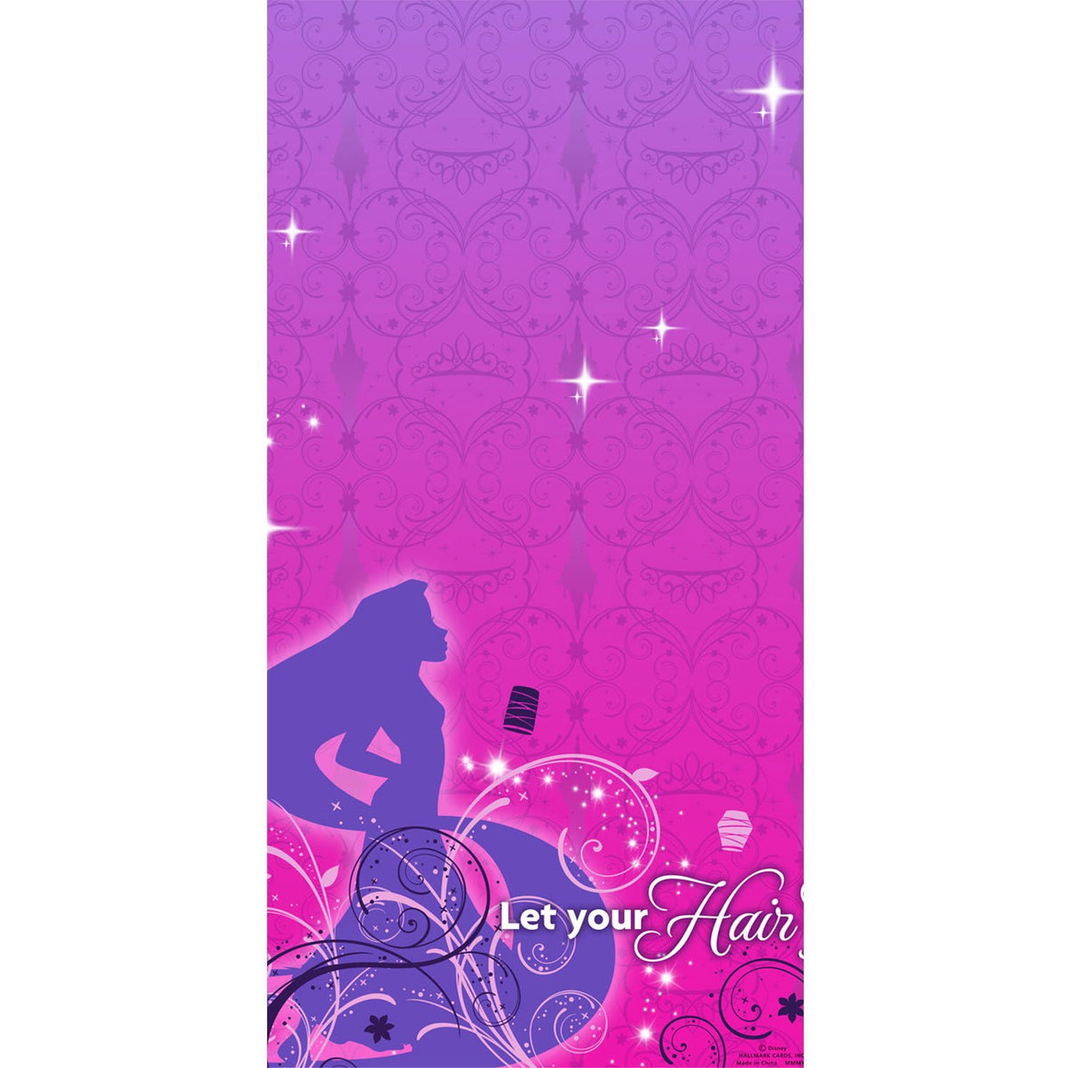 Hallmark Tangled Sparkle Plastic Tablecover (1ct)