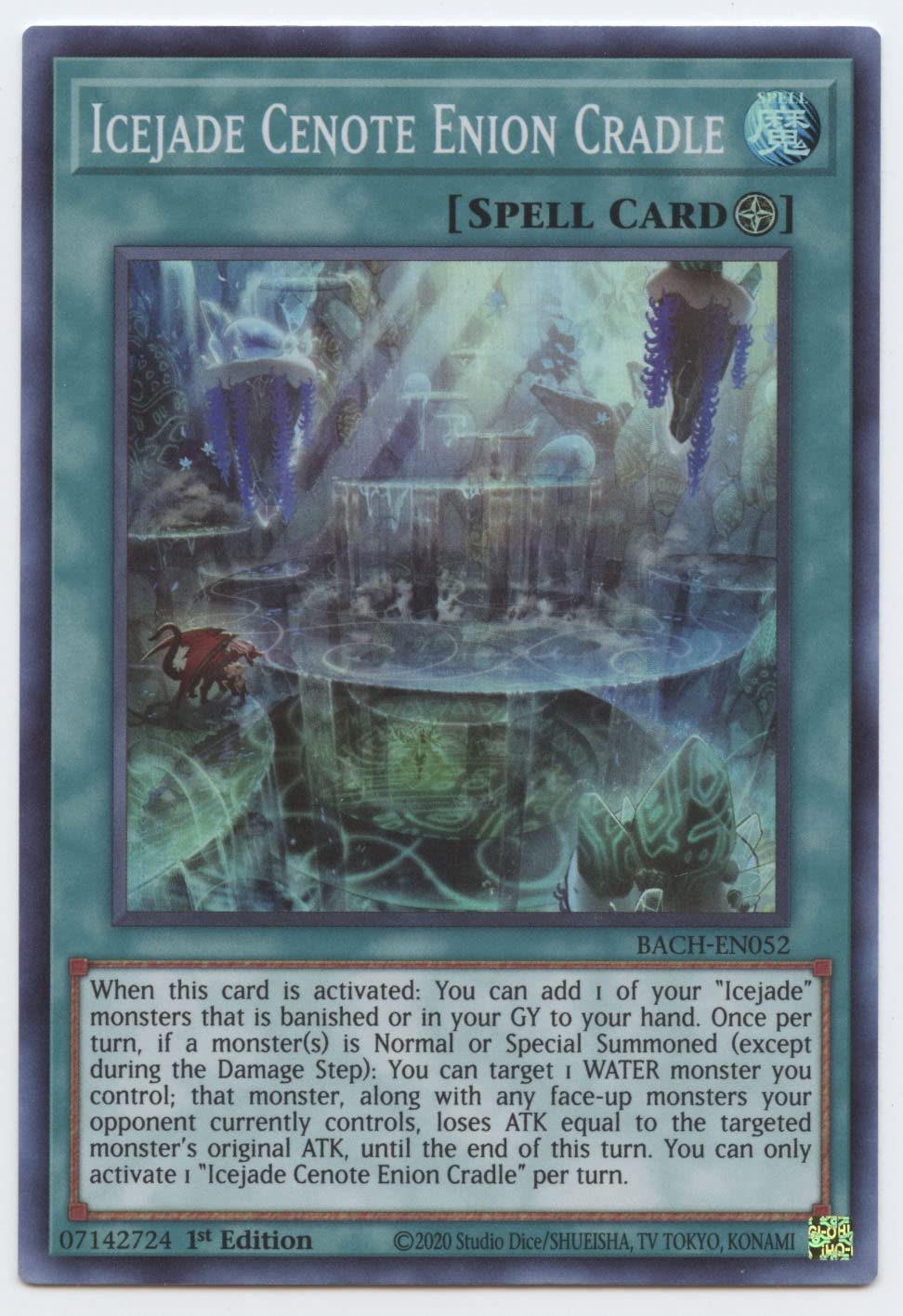 Icejade Cenote Enion Cradle - BACH-EN052 - Super Rare - 1st Edition