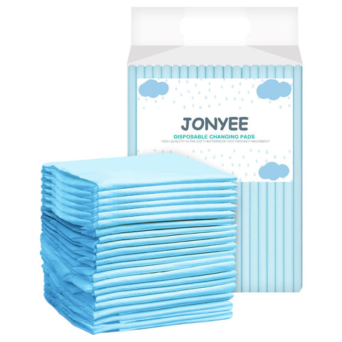 JONYEE Disposable Underpads with Leak-Proof Quick-Dry Design for Incontinence, Absorbent & WonÃ¢â‚¬â„¢t Leak Pads for Dogs and Puppy Potty Training, 40 Count 36 x 24 Inch Home Protection Pads -Blue