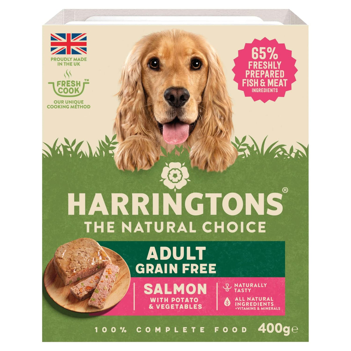 Harringtons Salmon & Potato with Vegetables Adult Dog Complete, 400g