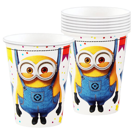 Despicable Me White Party Paper Cups 9 Oz, 8 Ct.