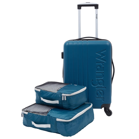 Wrangler Luggage Set, Blue, 20" Carry-On