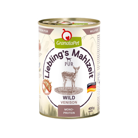 Liebling's Mahlzeit Favourite's Meal Pure Wet Wild Dog Food 6 Pack (6 x 400 g)
