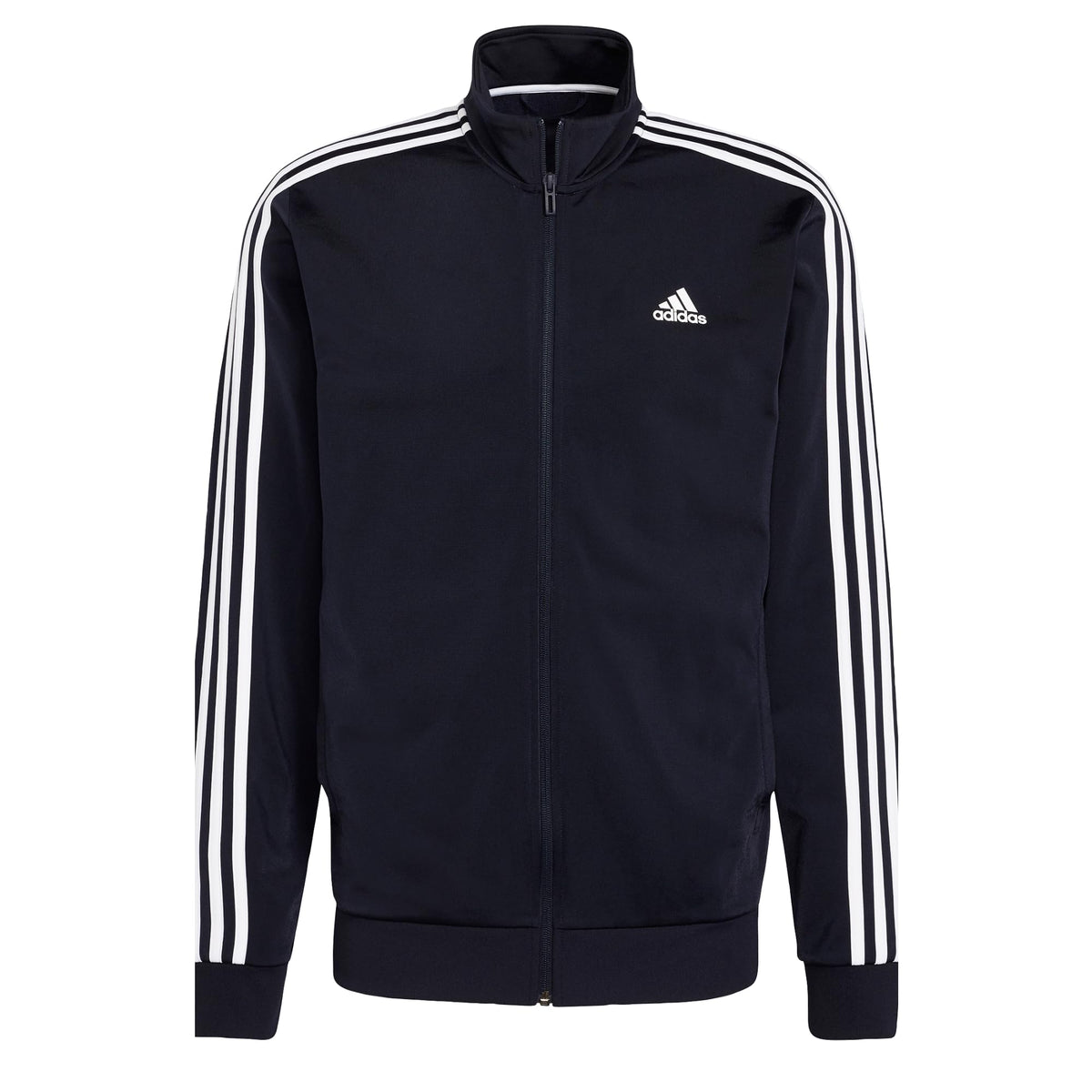 adidas Men's Essentials Warm-Up 3-Stripes Track Jacket, Legend Ink/White, S