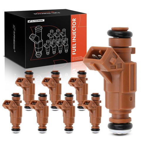 A-Premium 8 Pcs Fuel Injectors Compatible with Mercedes-Benz E430 2000-2002, E500 2003-2006, S430 2001-2006, S500 2000-2006, CLS500 2006, G500, SL500, R500, CL500, CLK430, CLK500, ML430, ML500, Gas