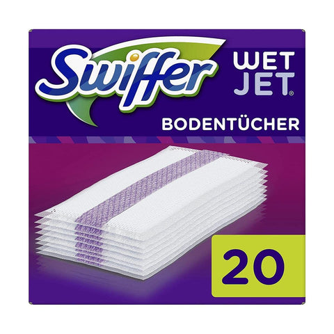 Swiffer WetJet Floor Mop Cloths (20 Wipes) Refill Pack for WetJet All-in-1 Wiper for Almost Any Floor