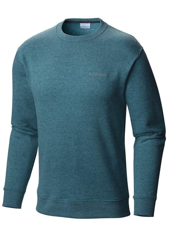 Columbia Men's Hart Mountain Ii Crew, Green Heather, Medium