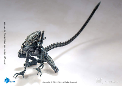 Hiya Toys Aliens: Crouching Alien Warrior 1:18 Scale Action Figure, Multicolor