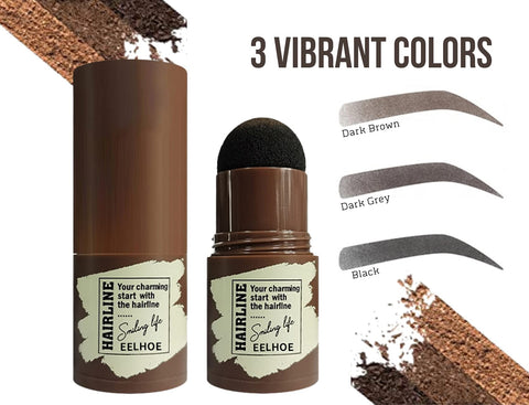 GETTFULLY Eyebrow Stamp Stencil Kit | 1pc Long-lasting Waterproof Eyebrow Stamp, 24pcs Reusable Stencils, 2pcs Delicate Brow Brush | Eyebrow Make Up Kit (27 pieces) (Dark Grey)