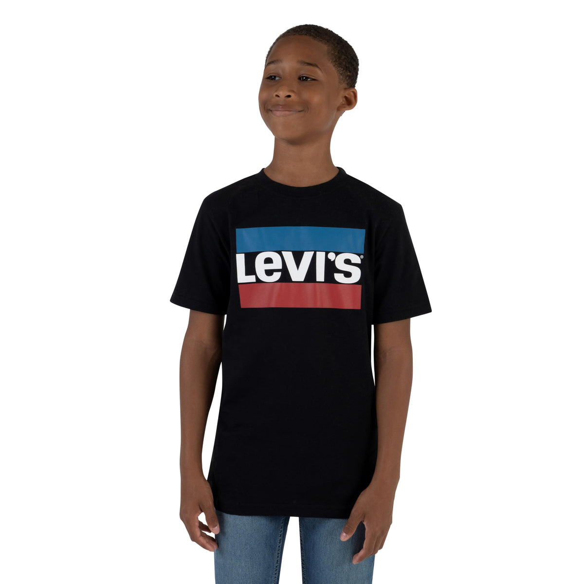 Levi's Kids Sportswear Logo Tee Boys, Black, 12 Years