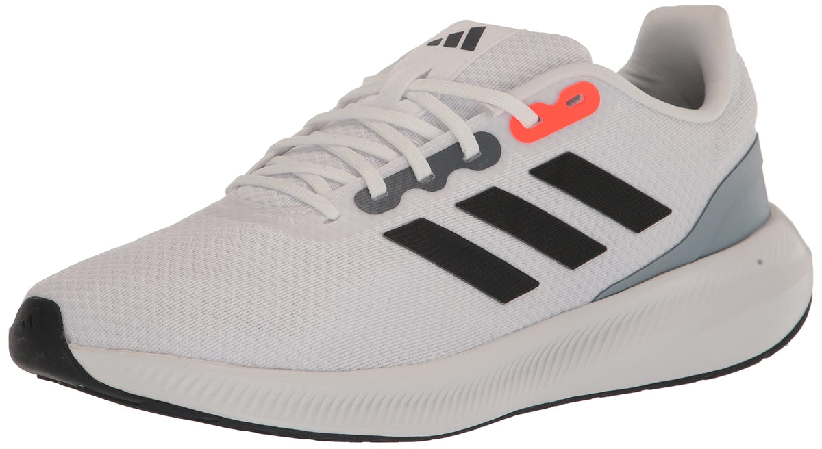 adidas mens Run Falcon 3.0 Sneaker, White/Black/Crystal White, 9 Wide US