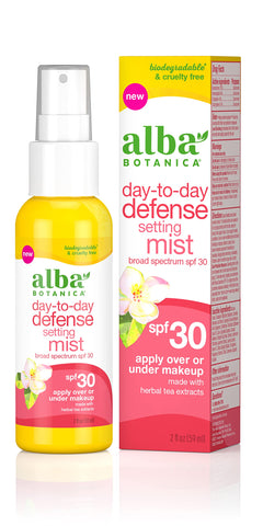 Alba Botanica Day-to-Day Defense SPF 30 Setting Mist, 2 oz