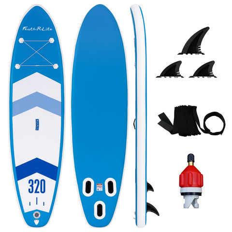 FEATH-R-LITE Stand up Paddle Board Inflatable Paddle Boards for Adults Blow up Paddle Boards with SUP Accessories Blue and White