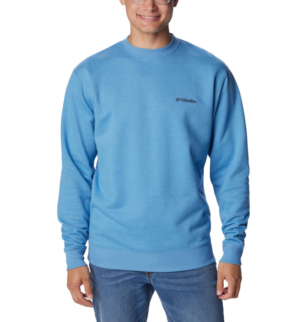 Columbia Men's Hart Mountain II Crew, Skyler Heather, X-Large