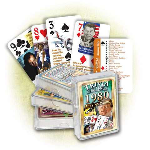 Flickback 1980 Trivia Playing Cards: Birthday