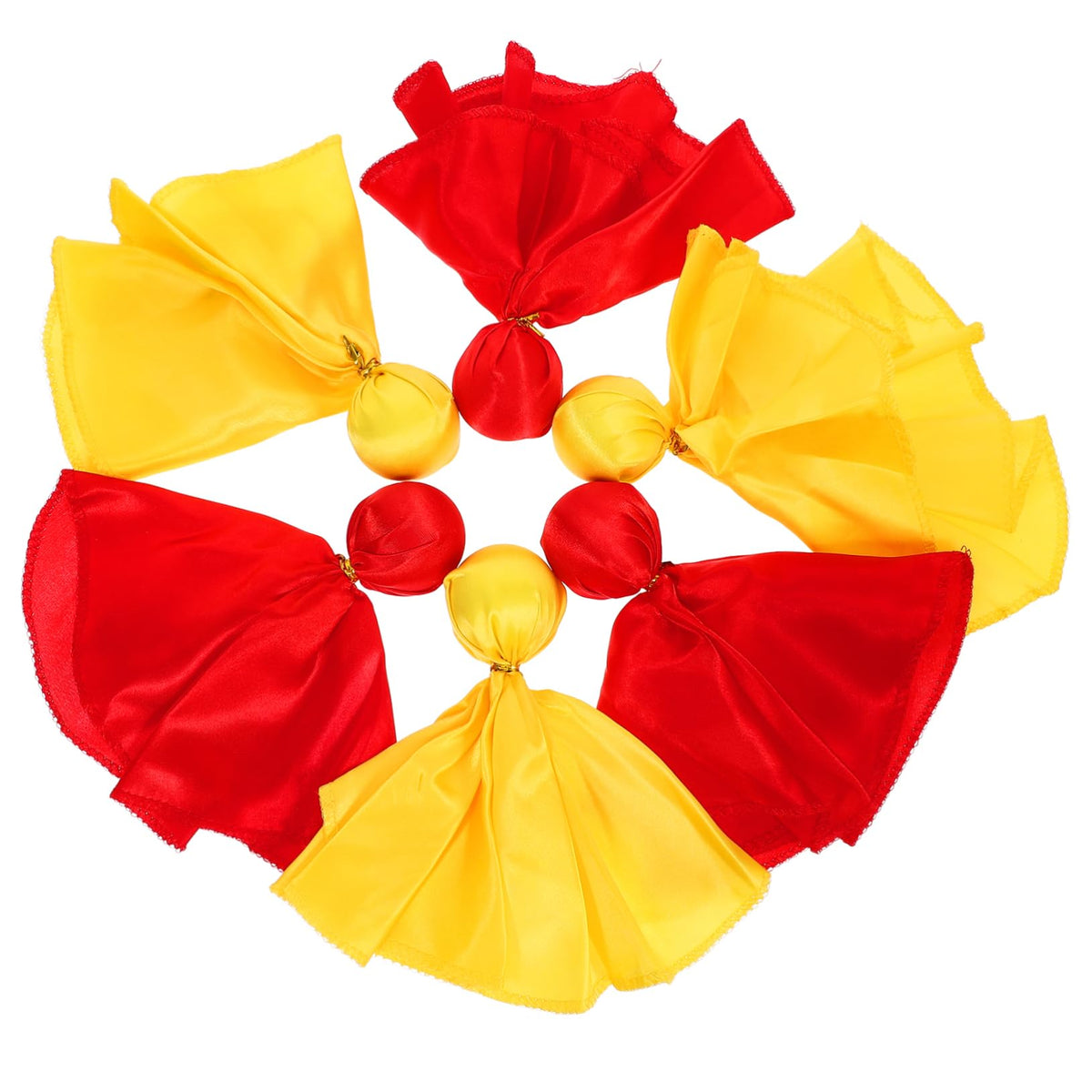NUOBESTY 6pcs Penalty Flag Football Challenge Flags Football Referee Flag for Party Accessories (Red+Yellow)