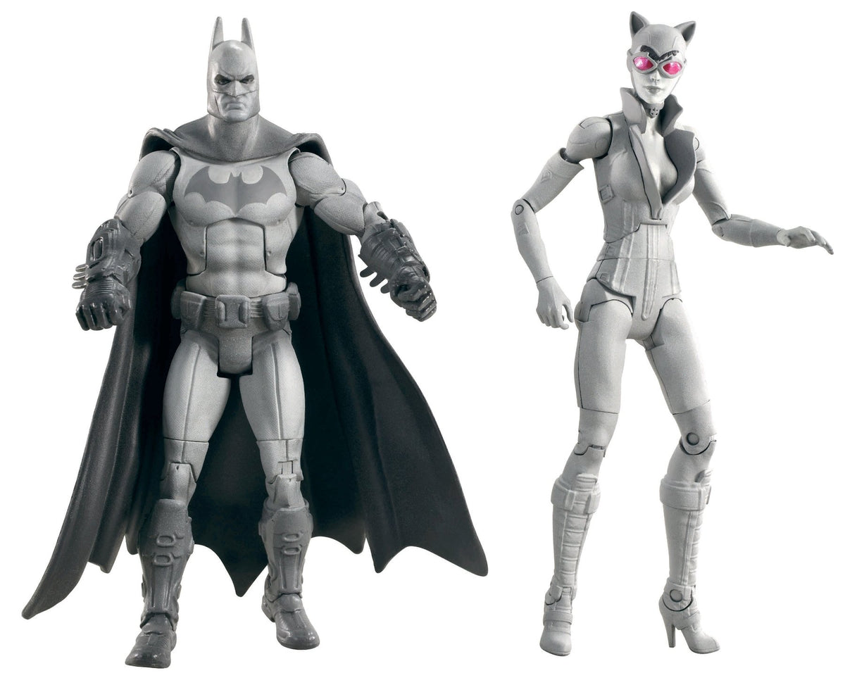 Mattel Batman Legacy Arkham City Batman and Catwoman Collector Figure 2-Pack (Black and White Deco)