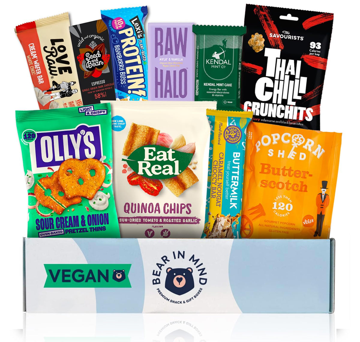 Vegan Hamper: Premium Vegan Treats Hamper & Gift Box - Ultimate Vegan Hampers Gift Baskets for Men & Women - Vegetarian Hamper Gifts for Veganuary