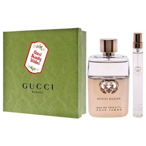 Gucci Guilty by Gucci for Women - 2 Pc Mini Gift Set 1.6oz EDT Spray, 0.33oz EDT Spray