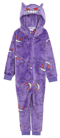 Kids Pokemon Hooded Onesie Gengar 5-6 Years