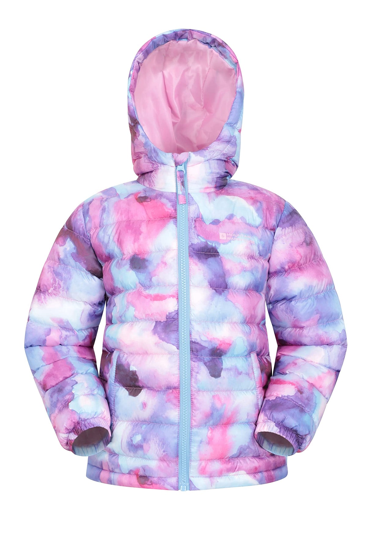 Mountain Warehouse Seasons Padded Kids Jacket - Water Resistant & Lightweight Insulated Rain Coat for Boys & Girls - Great for Autumn, Winter, School or Travelling Dark Purple 13 Years