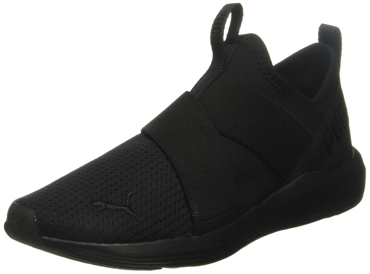 PUMA womens Prowl Slip on Cross Trainer, Puma Black, 7.5 US