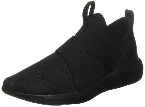 PUMA womens Prowl Slip on Cross Trainer, Puma Black, 7.5 US