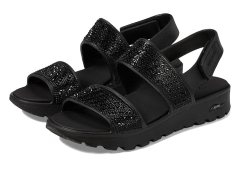 Skechers Foamies Arch Fit Footsteps with Rhinestone Black 8 B (M)