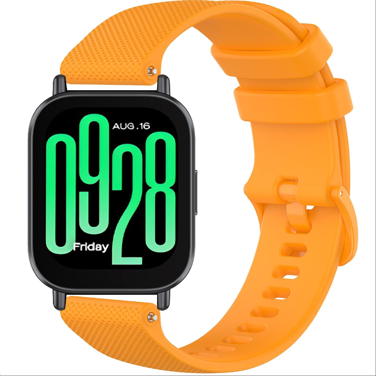 GIOPUEY Strap Compatible with Xiaomi Redmi Watch 5 Active/5 Lite, Soft silicone Watch Strap, Strap Replacement [Wear-resistant] [breathable] - Yellow
