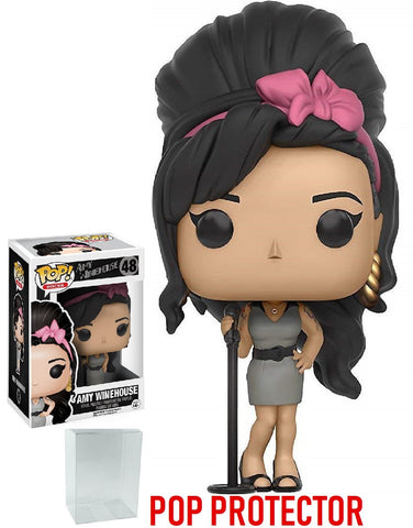 Funko Pop! Rocks: Music - Amy Winehouse #48 Vinyl Figure (Bundled with Pop Box Protector Case)