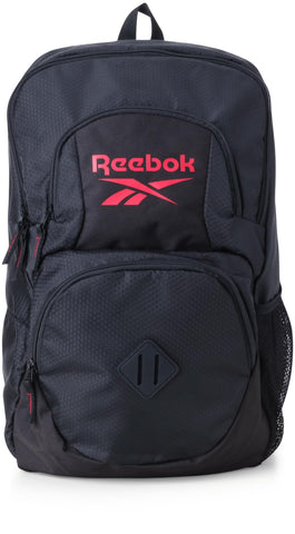 Reebok Backpack - Lightweight Carry On Book Bag Backpacks - Water-Resistant Bookbags & Laptop Backpacks for Daily Adventures, Size, Black With Red Logo